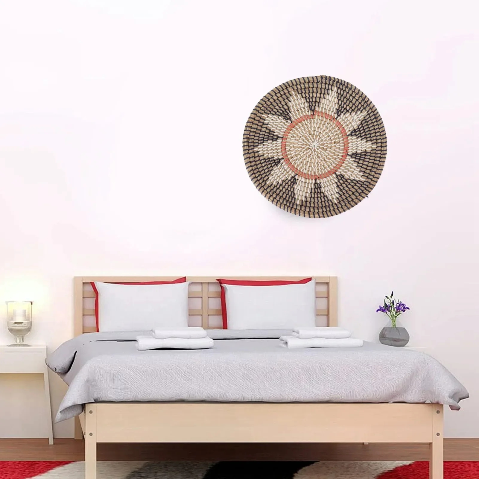 Round Grass Wall Ornaments 35c - Rattan Plant Basket recension och pris