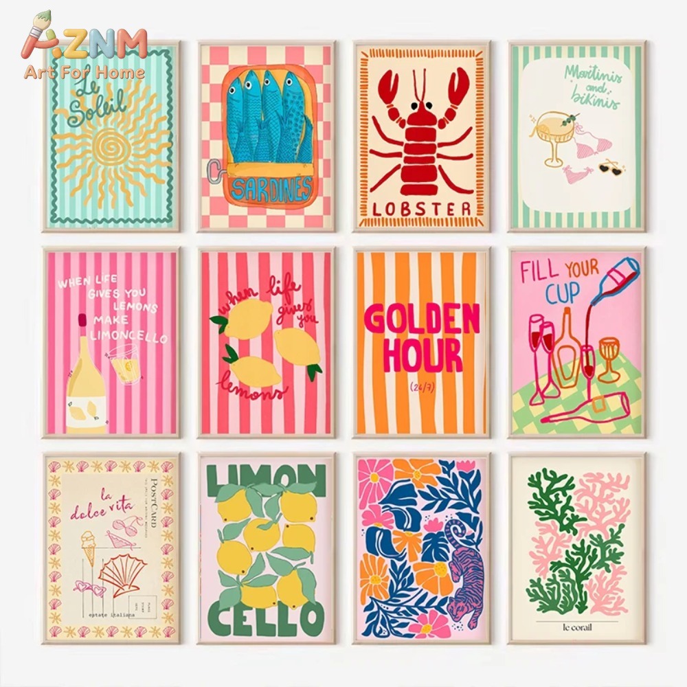AZNM Colorful Summer Lemon Lob - Home Decor Y2K recension och pris