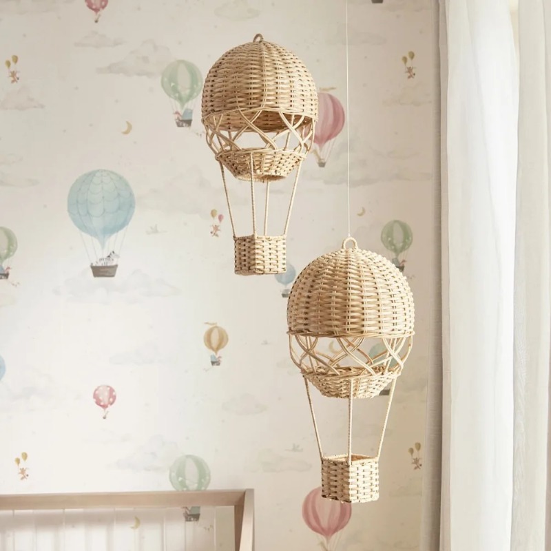 Handmade Rattan Hot Air Balloo - Rattan Plant Basket recension och pris