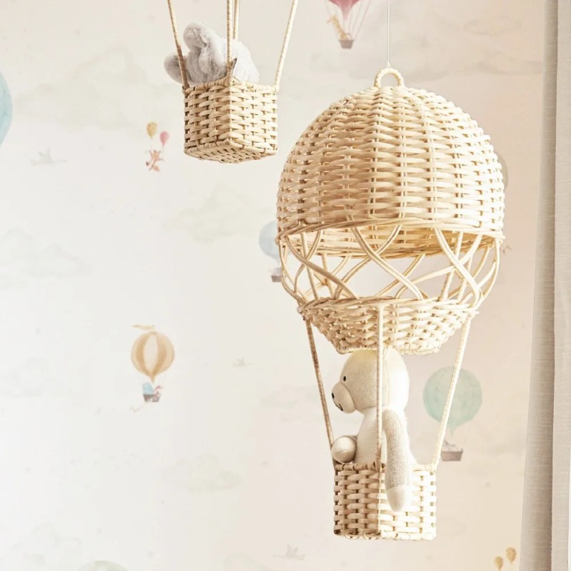 Handmade Rattan Hot Air Balloo - Rattan Plant Basket recension och pris
