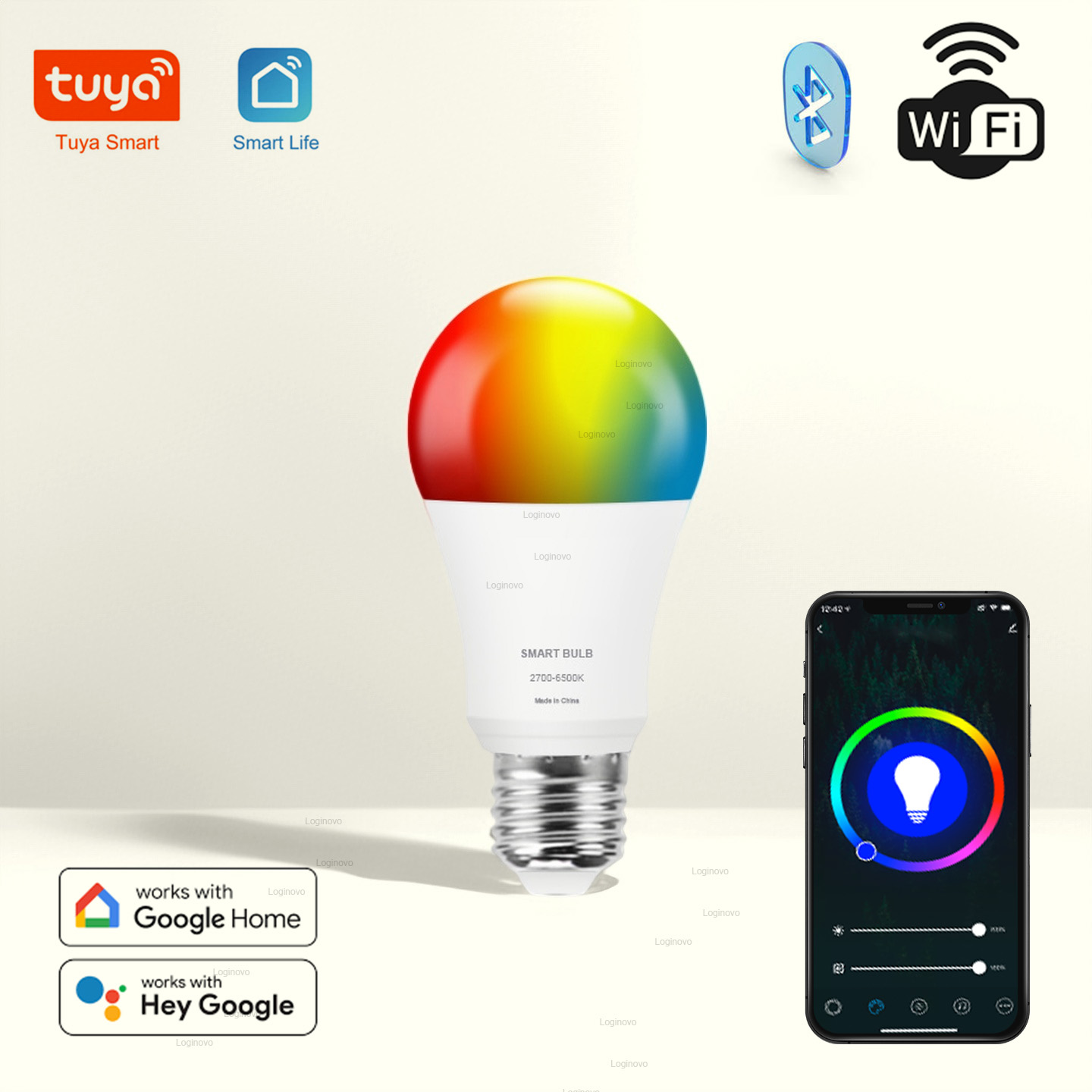 Tuya LED Bulb Lamp Bluetooth/W - Home Decor Free App recension och pris