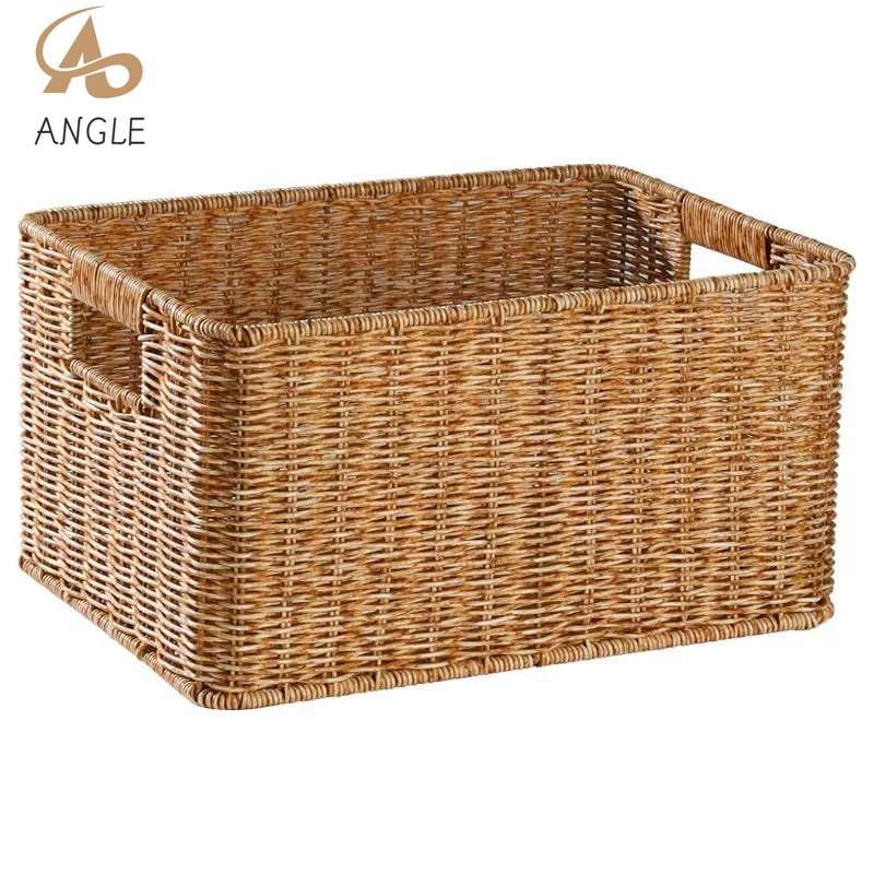 Imitation Wicker Storage Baske - Rattan Plant Basket recension och pris