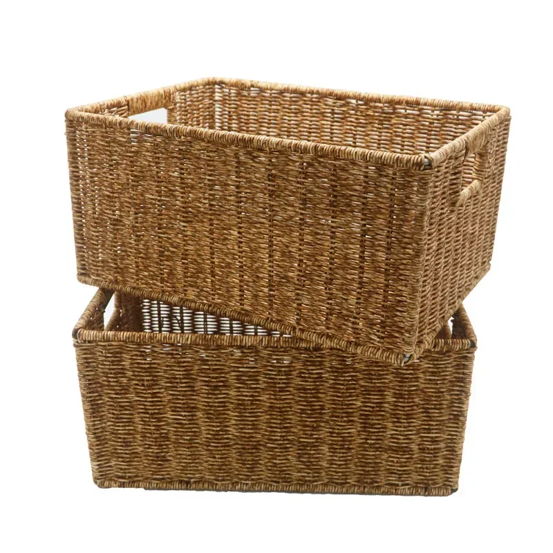 Imitation Wicker Storage Baske - Rattan Plant Basket recension och pris