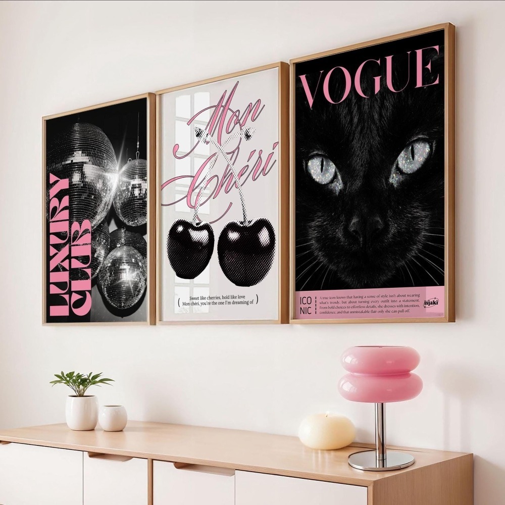 3pcs Frameless Leopard Print,B - Home Decor Y2K recension och pris