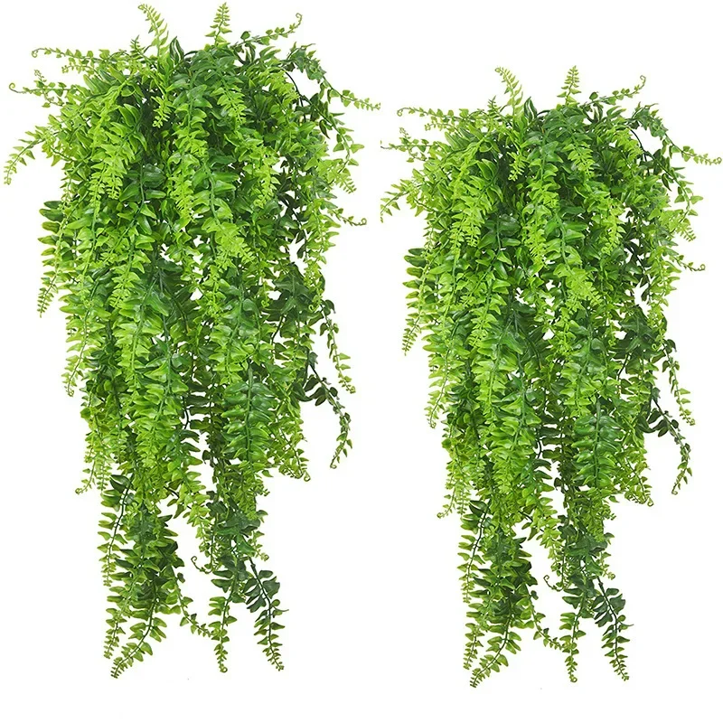 Artificial Hanging Plants 32 I - Rattan Plant Basket recension och pris